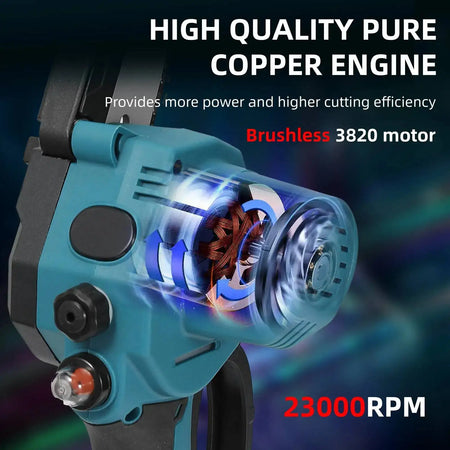 8 Inch Brushless Cordless Chainsaw Pruning Saw Makita 18V