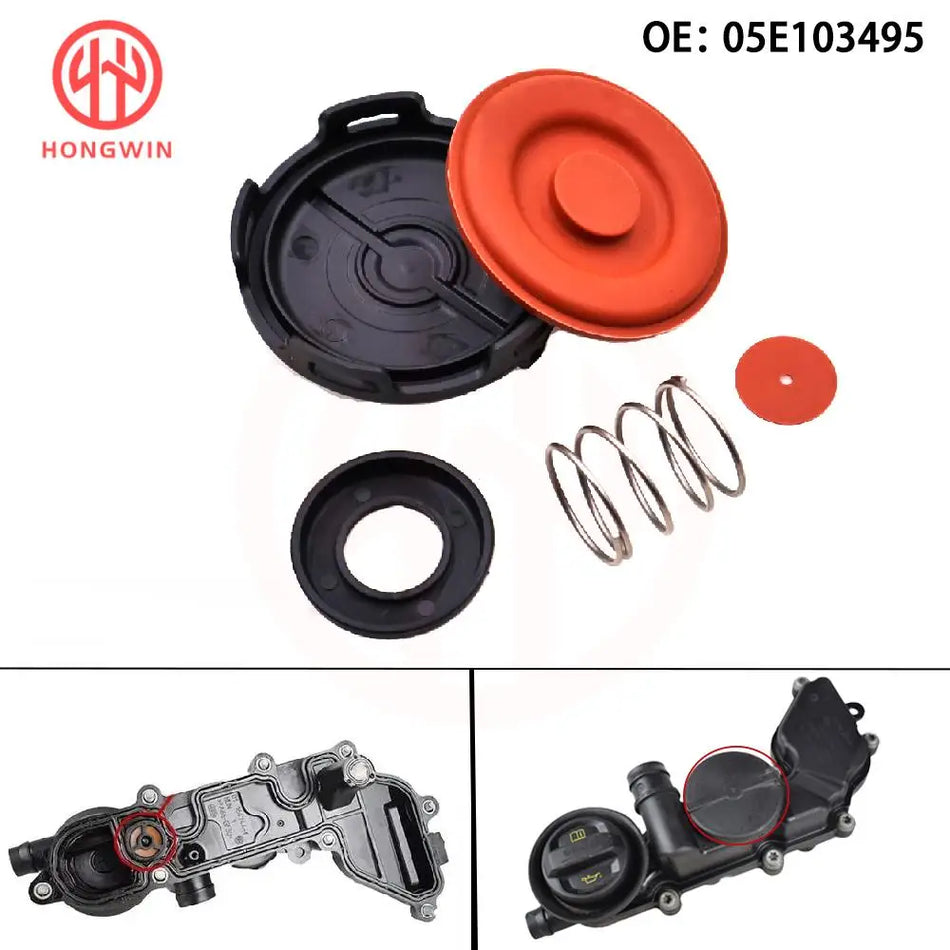 Zestaw naprawczy pokrywy oddechowej do VW Golf, Seat Leon 1.5 TSI 2017-2023