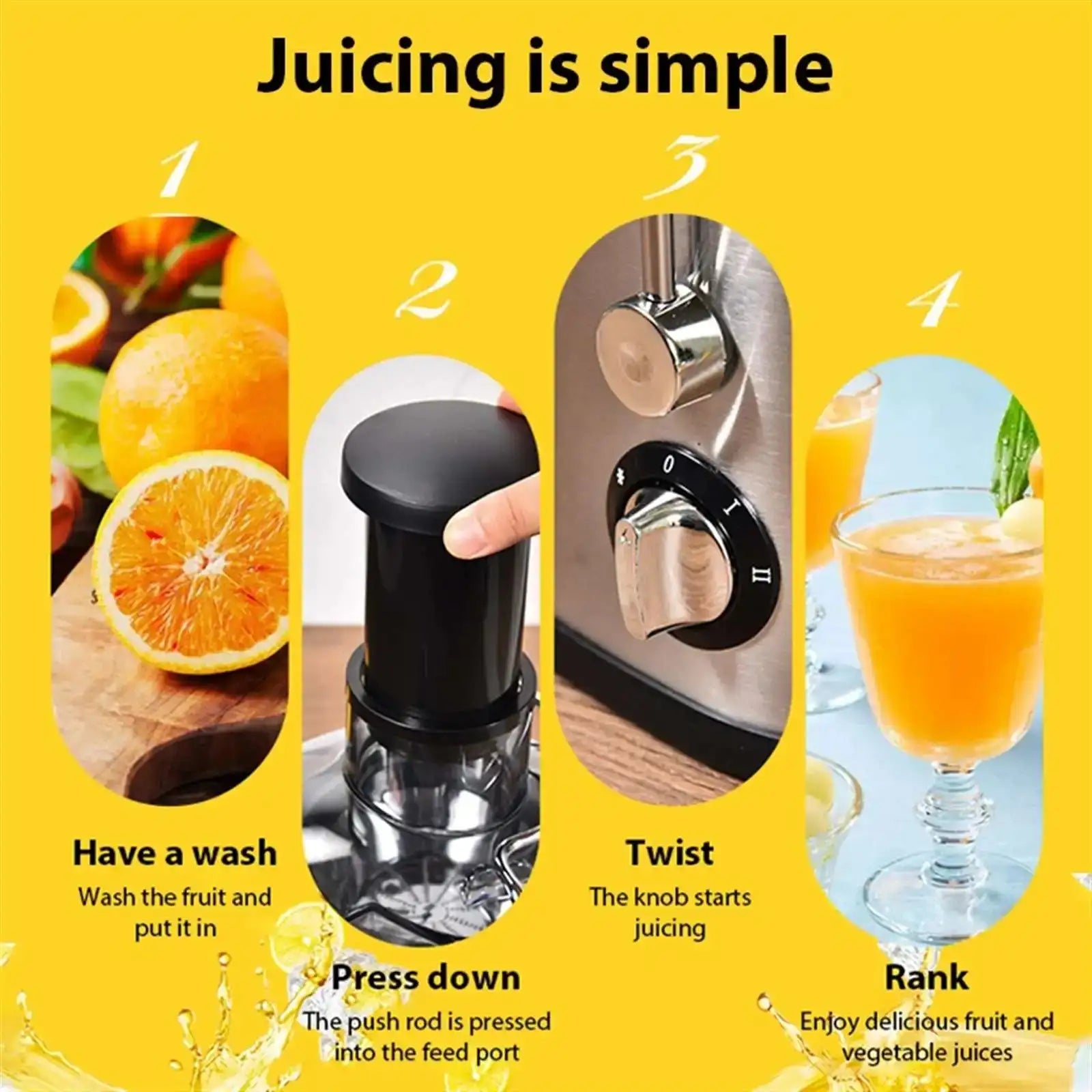 Betuyoo 400W Juicer Machine &ndash; Big Mouth For Whole Fruits