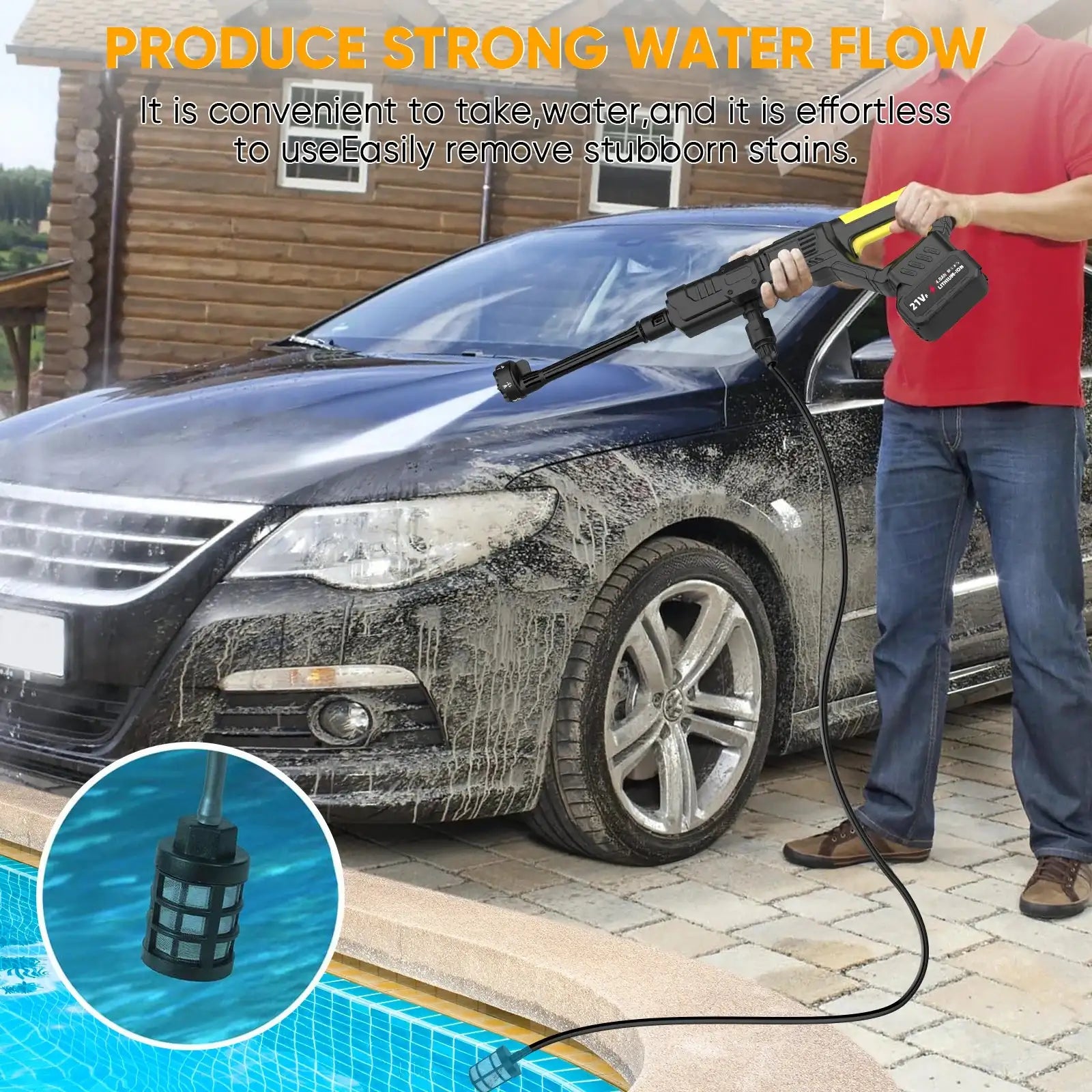 50Bar Cordless High Pressure Spray Gun for Makita 18V