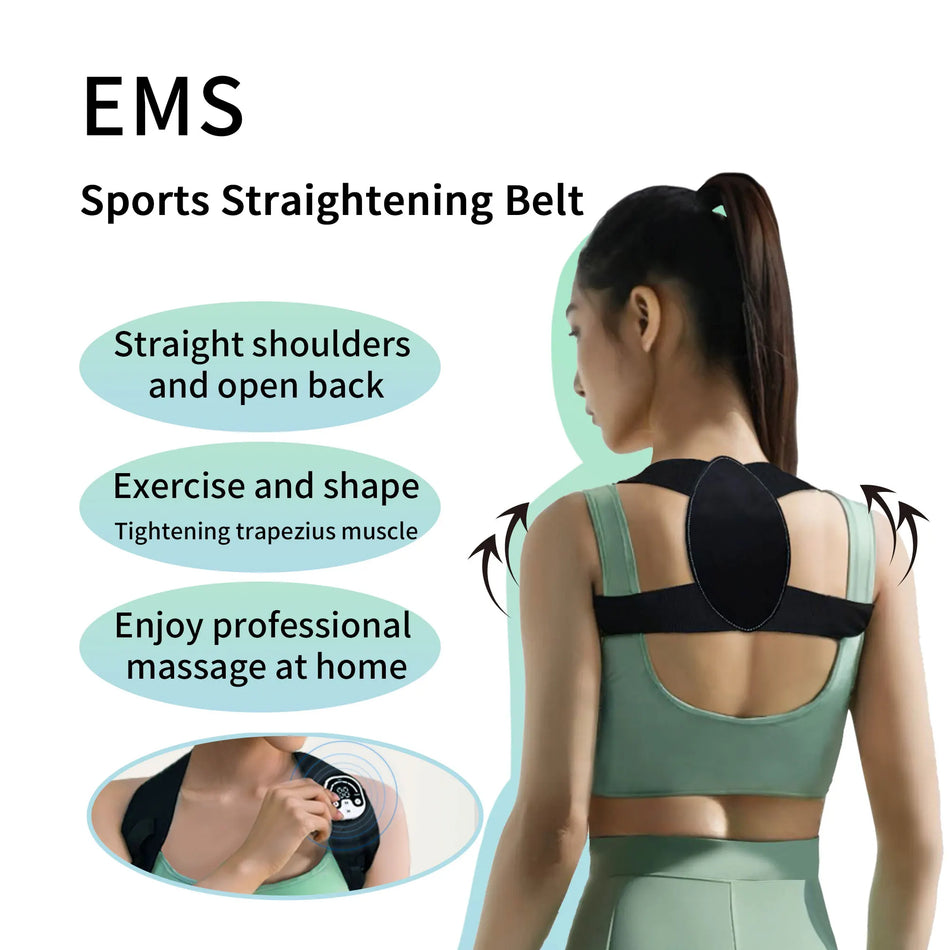 Microcurrent Posture Device For Back Massage - Back Relief
