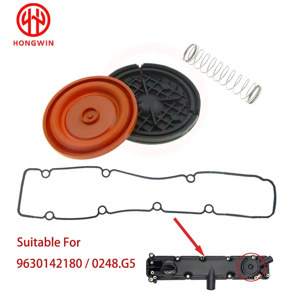 Ventildeckel mit Membran und Dichtung für Peugeot 206 307 406 0248G5