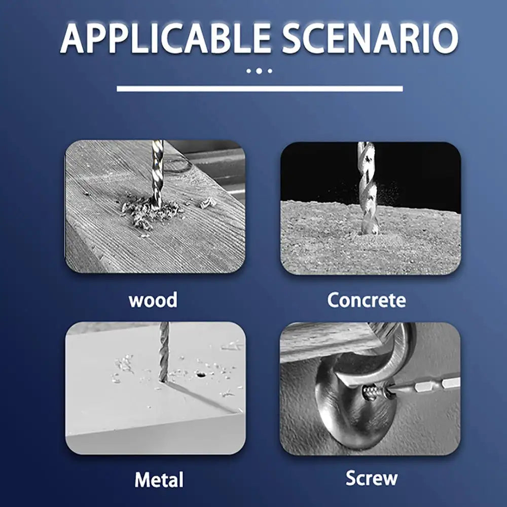 DWiusty Cordless Impact Drill With 2 Batteries High Power