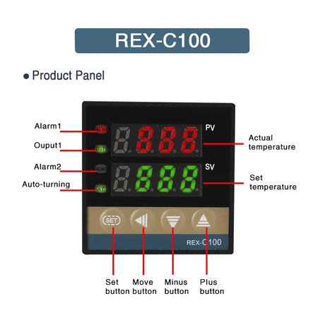 REX-C100 PID Temperature Controller &ndash; Accurate 400 Degree Control