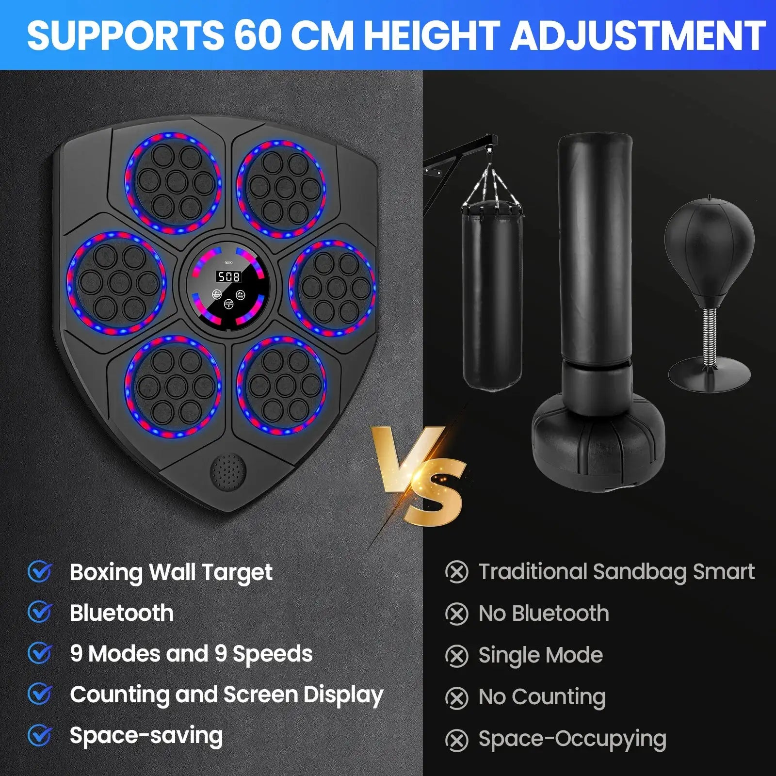 Smart Bluetooth Boxing Machine Gloves &ndash; 9 Modes Training