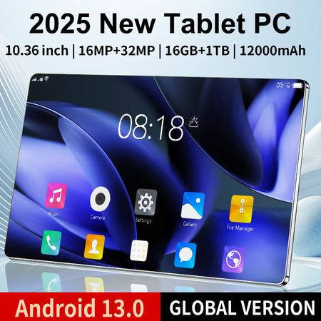 Global Version 2025 Tablet - 16GB RAM 1TB Massive Storage