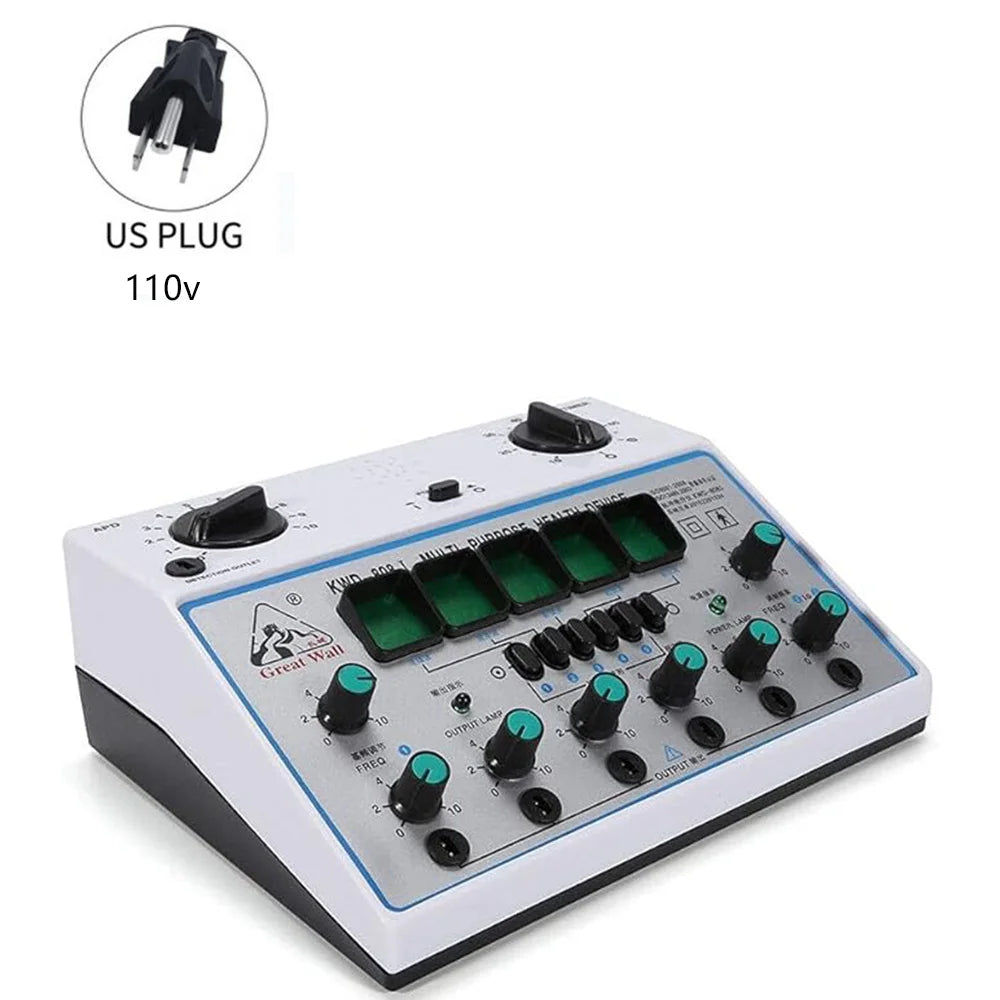 VamsLuna 50Hz Acupuncture Stimulator &ndash; Six Channel Massager 110 US PLUG
