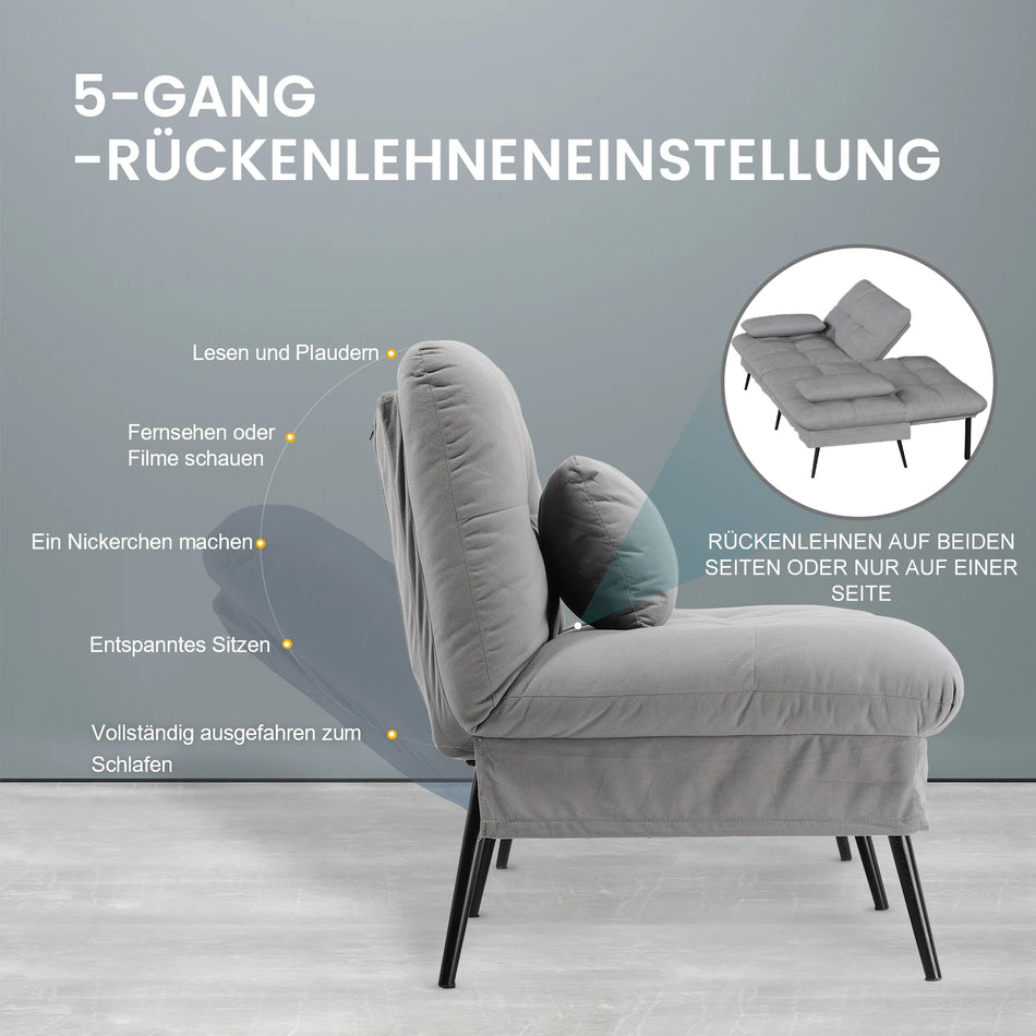 COMHOMA Fällbar Futonöverdrag För Hörn Tredelad Soffa