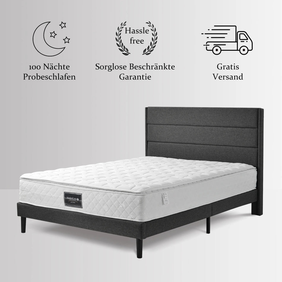 UrbanLuxe 160x200cm 7 Zone Cold Foam Mattress Pocket Spring