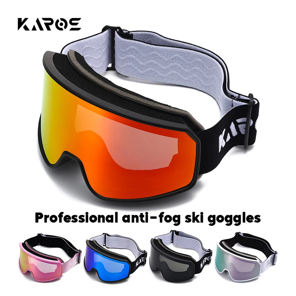 KAROS Professional Ski Goggles &ndash; Double Layer Anti-Fog Design