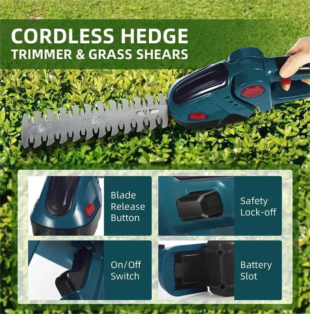 2 In 1 Cordless Hedge Trimmer And Pruning Shear 18V Makita