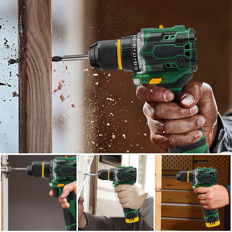 Borstlös Sladdlös Borrskruvdragare 16.8V 23 Till 1 Moment