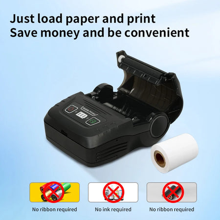 HZTZ Mini Label Printer Handheld Thermal &ndash; Bluetooth Enabled