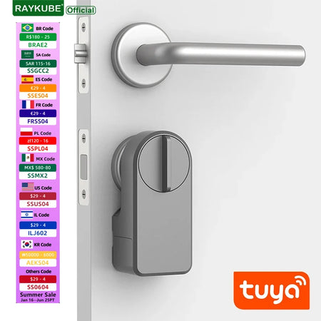 A1 Pro Bluetooth Smart Door Lock Tuya APP Remote Control Keyless Unlock Smart Life Cylinder DIY Easy Installation