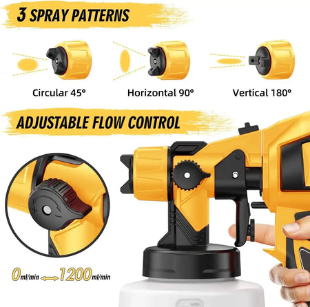 1000W Electric Paint Sprayer 1400ml 4 Nozzles For Furniture
