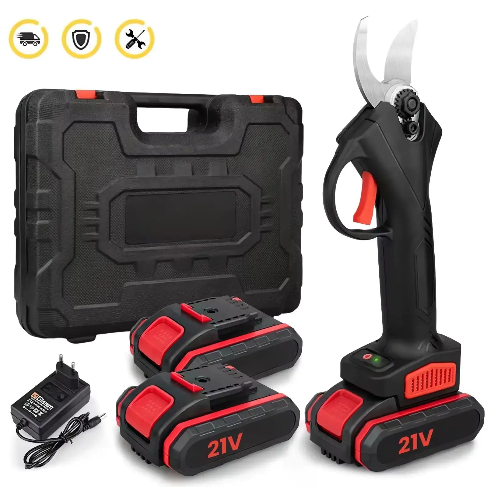 Brushless Cordless Pruner 25mm 1200W 21V Bonsai Power Tool