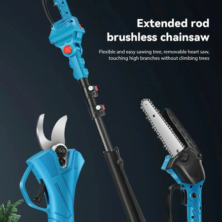 Brushless Electric Chainsaw 2.5m Telescoping Pole Pruning