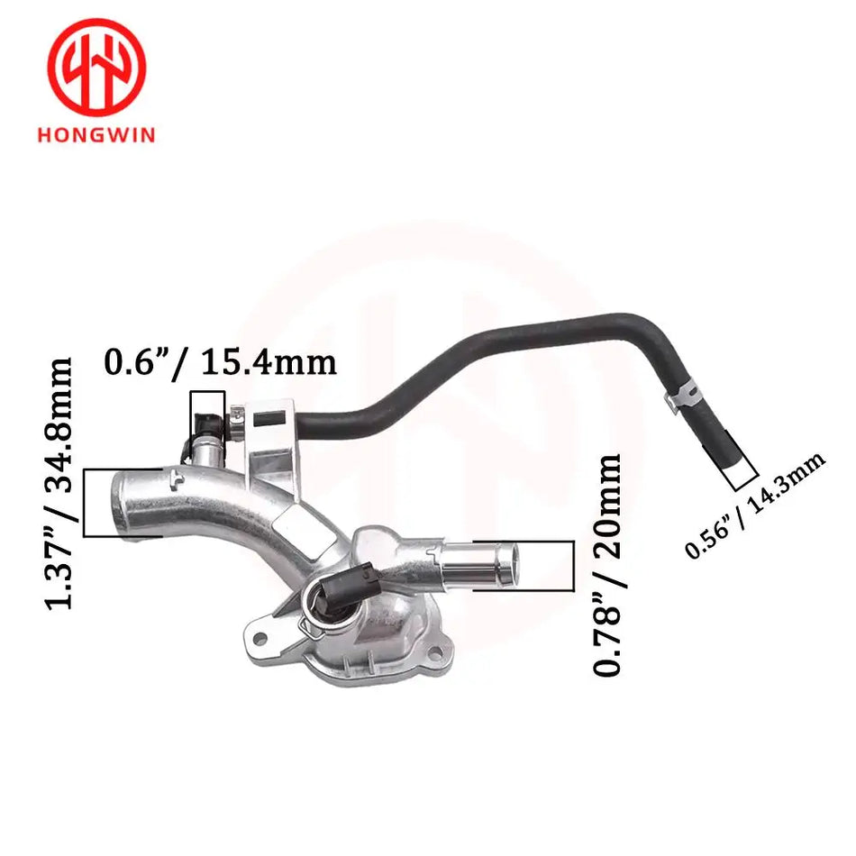 Thermostatgehäuse Wasserauslass PA66-GF30 für Opel Astra J, Corsa D, Meriva B