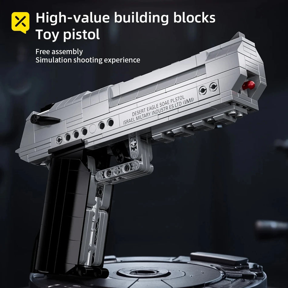 ToylinX 375 Piece Gun Building Block Set Pistol Shootable
