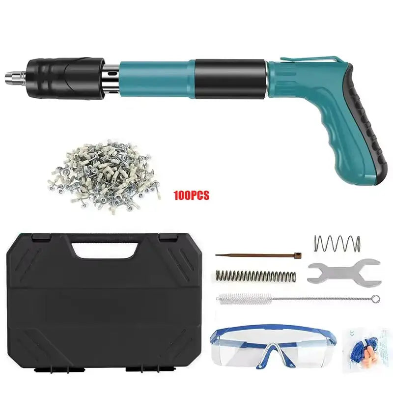Mini Steel Nail Gun Manual Rivet Tool For Concrete Walls With 100 nails / france