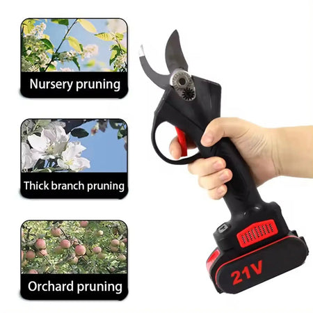 Brushless Cordless Pruner 25mm 1200W 21V Bonsai Power Tool