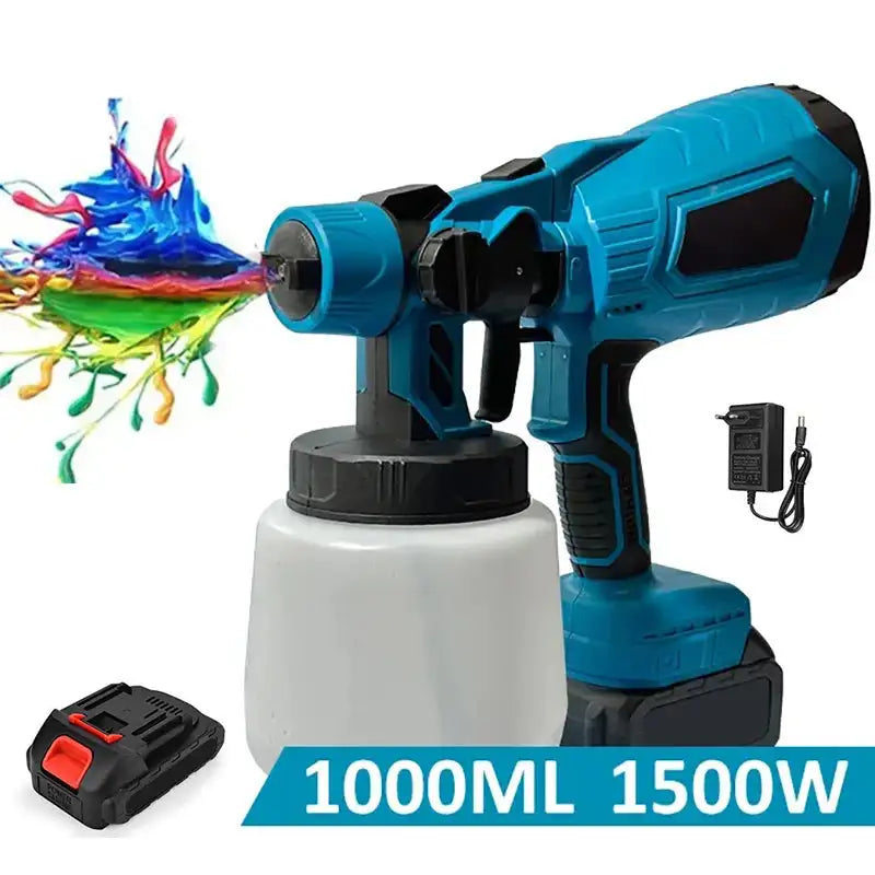 Cordless HVLP Paint Sprayer 1000ml For Makita 18V Battery With 1XBattery / Poland