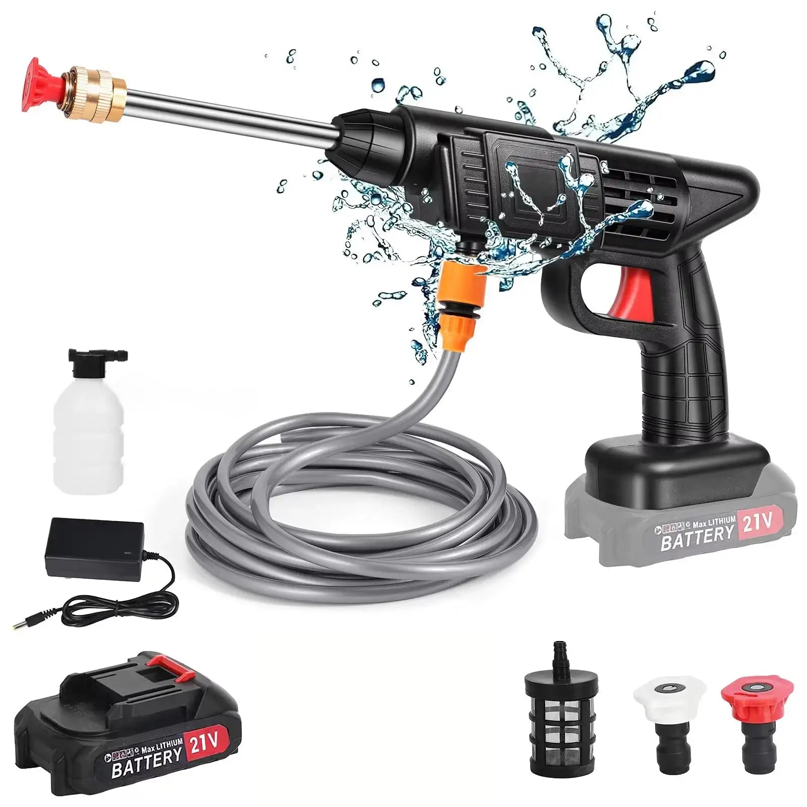 Cordless 200W 30 Bar High Pressure Washer For Makita 18V With 1XBattery / Electric / france