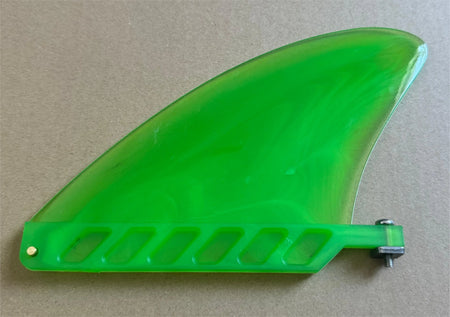 4.6 Inch Soft Flex Center Fin, Longboards, Inflatable Paddle Boards, River Running, TPU Material, Unisex Surfing Fin Green Plug Screw