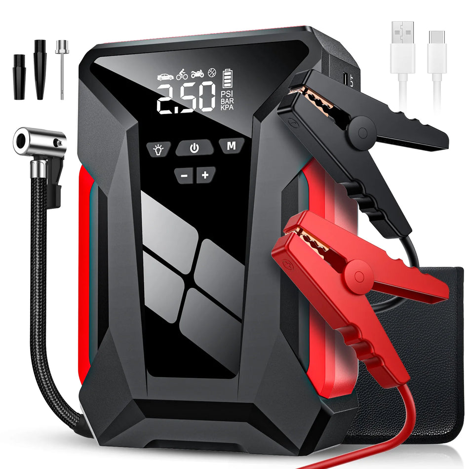 28000mAh Auto-Starthilfe - Alles in einem Reifenfüller