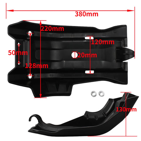 PowerMotor KTM &amp; Husqvarna Engine Guard Skid Plate 2017-2019