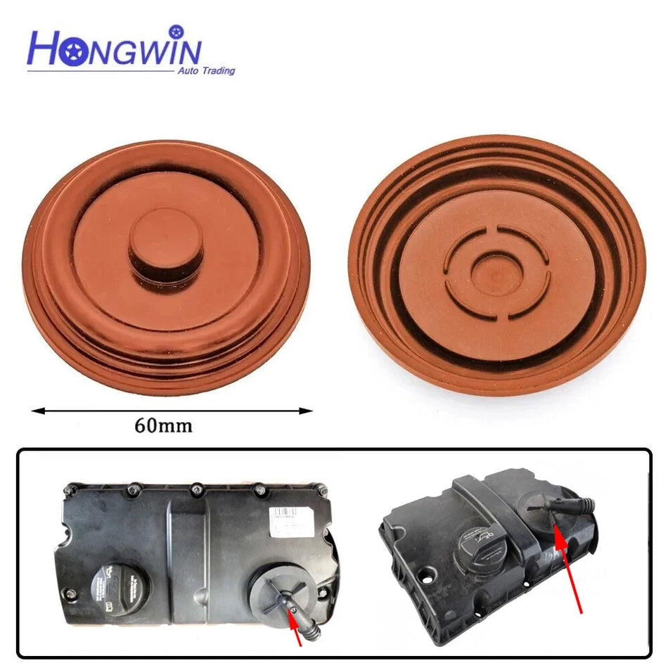 Valve Cover Membrane With Rubber Diaphragm For Audi VW Passat Golf Polo