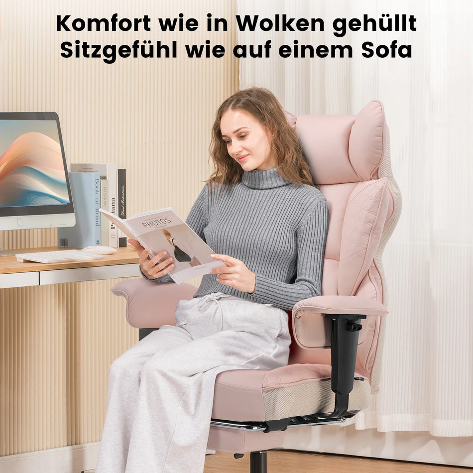 COMHOMA Ergonomisk Spelstol Med Justerbara Armstöd