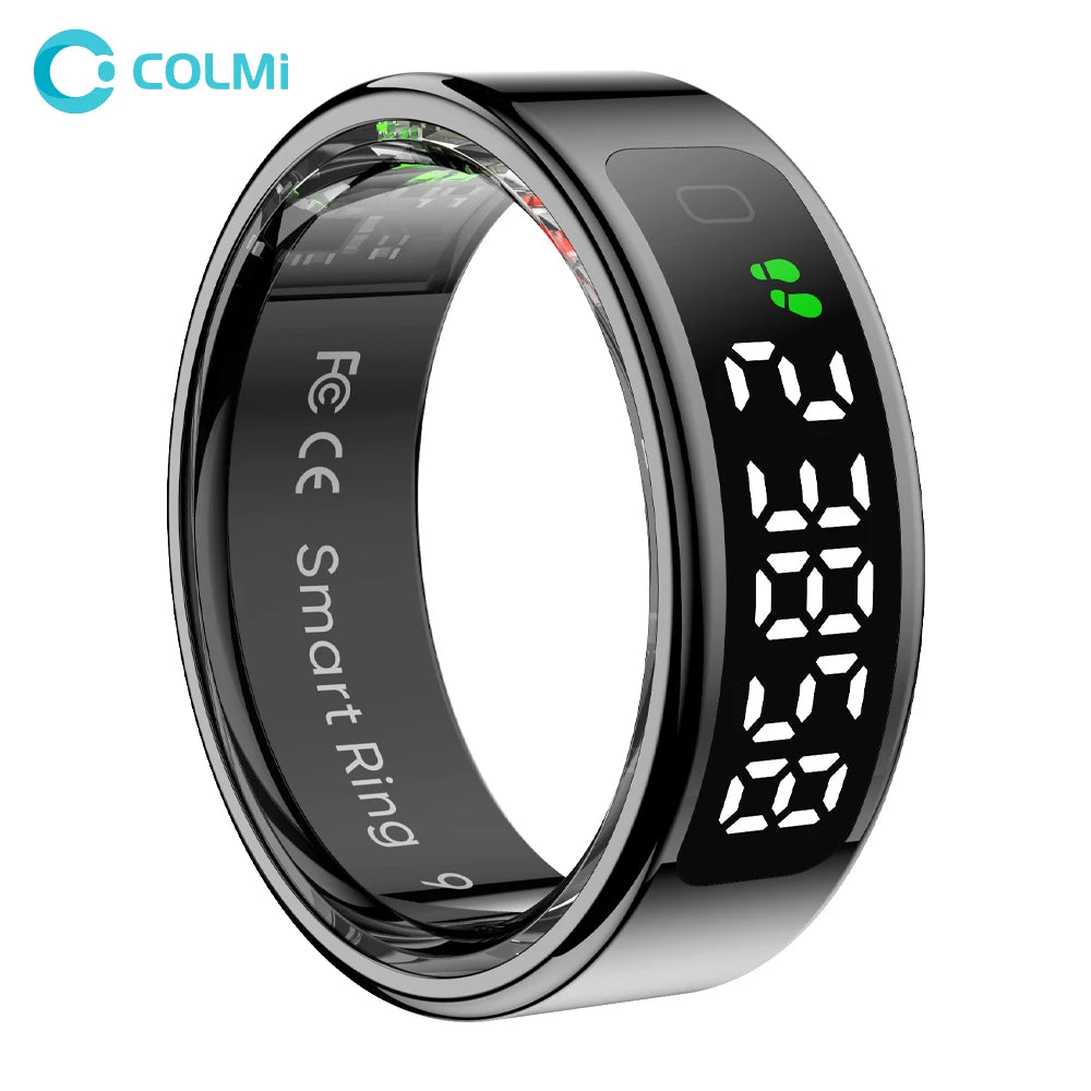2025 COLMI R12 Smart Ring with Display, Touch &amp; Wireless Charging