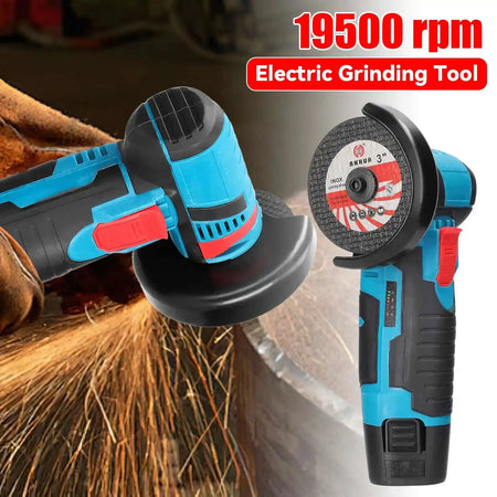12V Mini Cordless Angle Grinder 19500rpm Li Battery Tool