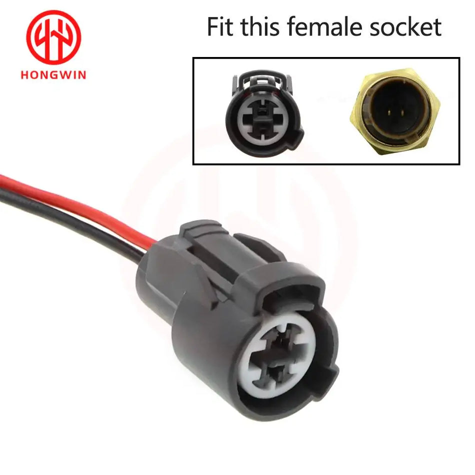 2-Pin 2-Way Connector Wiring Harness for Honda Civic