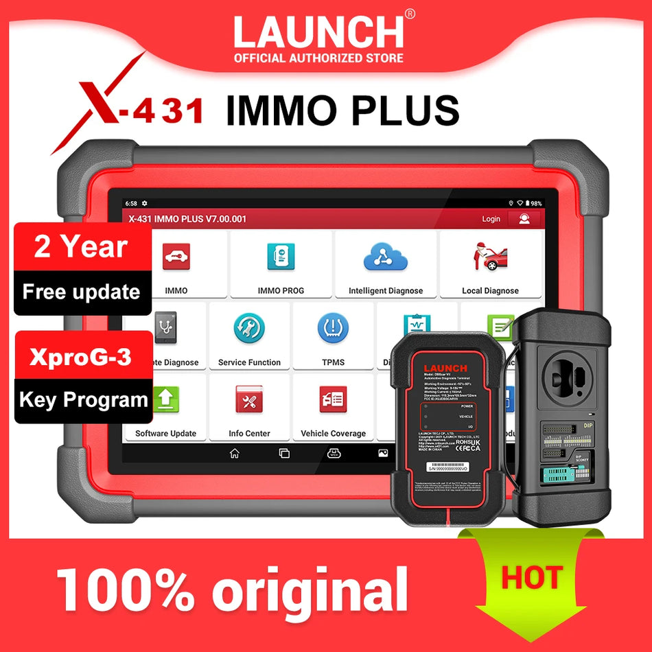 Launch X431 IMMO Plus Nøglefob Programmer Med XPROG3