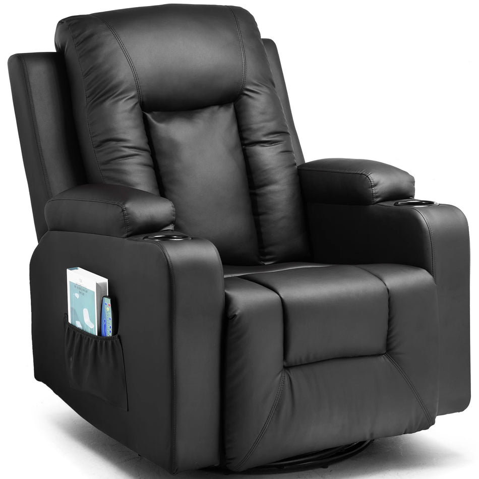 COMHOMA Relax Armchair TV Reclining Leather With Backrest