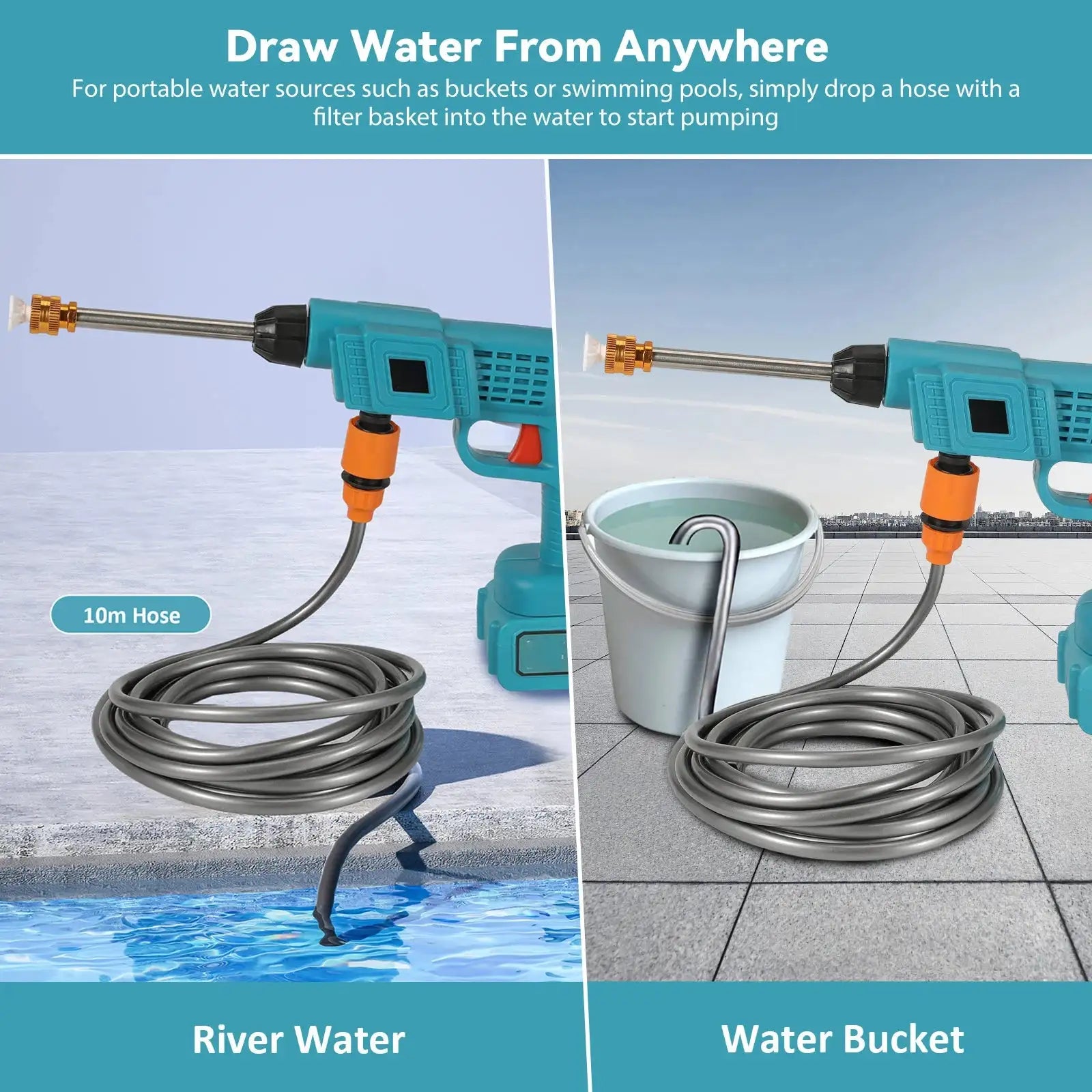 Cordless High Pressure Washer Gun For Makita 18V Battery