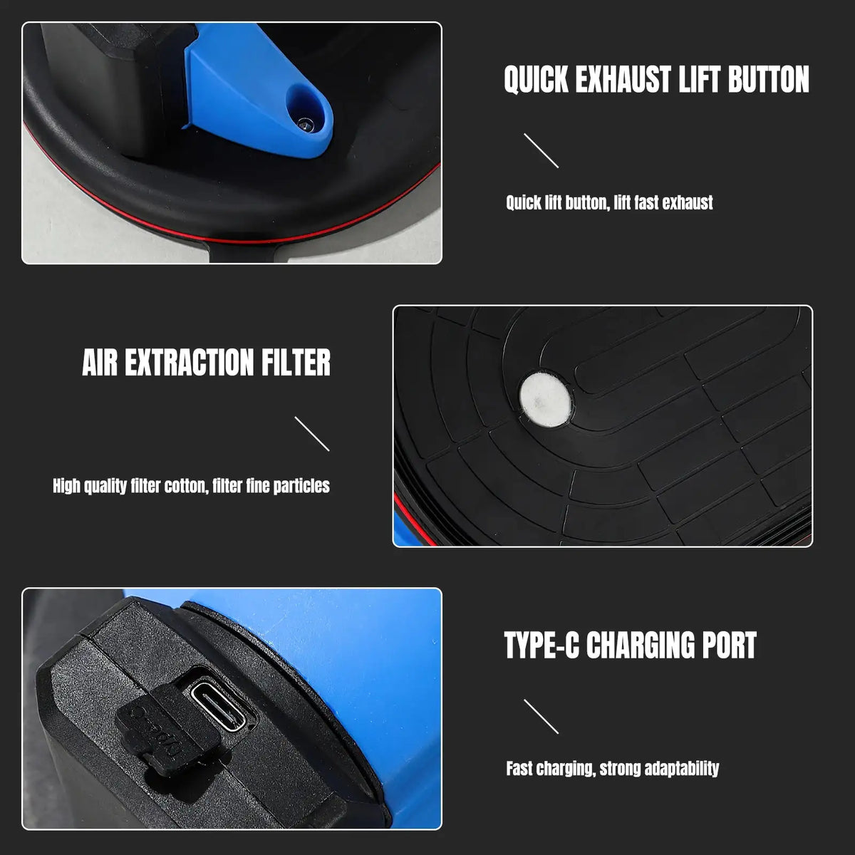 Industrial Vacuum Suction Cup 300KG Lifter For Granite Tile