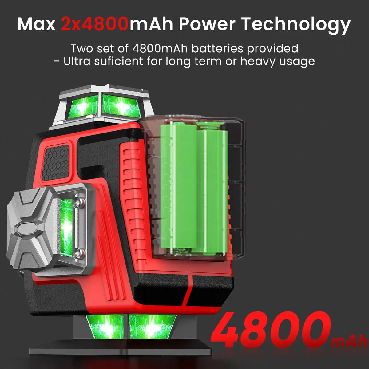 16 Lines Laser Level 1.2m Tripod Green Beam 360 Self Level