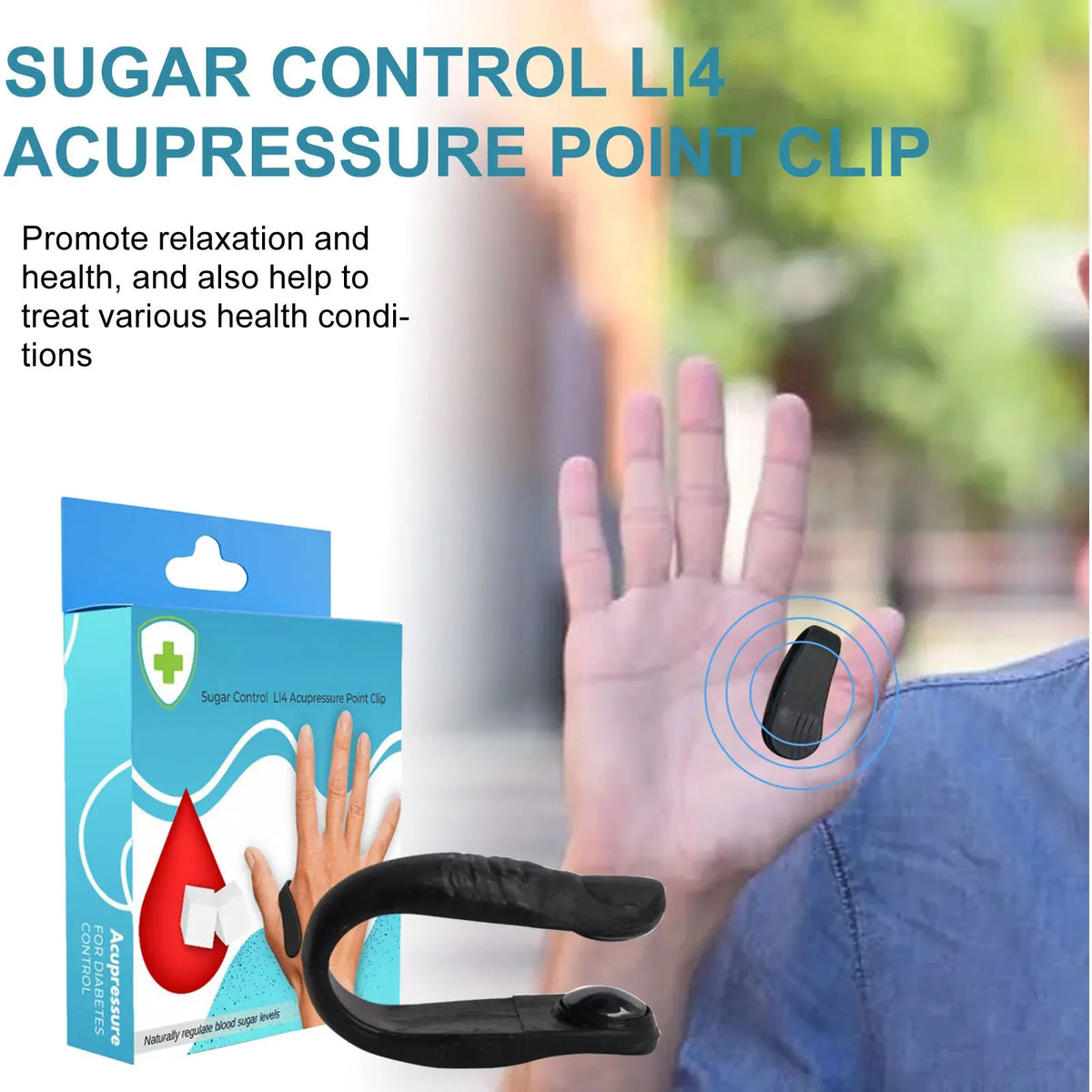Sugar Control Acupressure Point Clip &ndash; Natural Blood Glucose Relief
