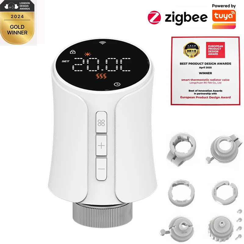 Remote Radiator Trv Tuya Slimme ZigBee Thermostatische Radiatorkraan TRV Actuator ...
