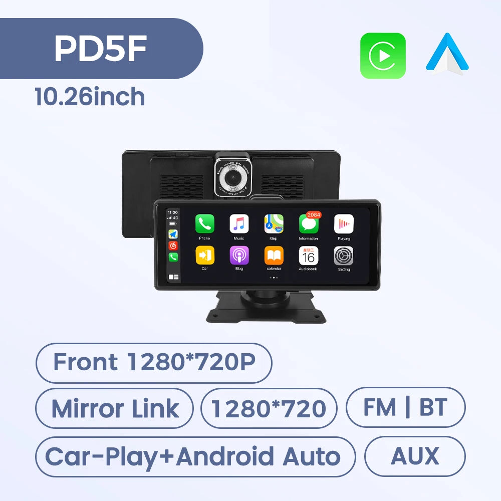 MEKEDE Intelligent Car Machine System 10.26 Inch DVR &ndash; Wireless CarPlay Smart Multimedia Player PD5F