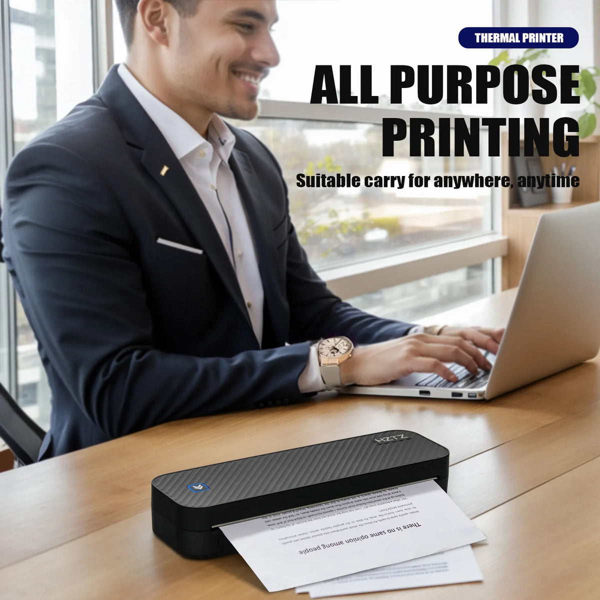 A4 Inkless Thermal Printer &ndash; Bluetooth Android iOS Friendly