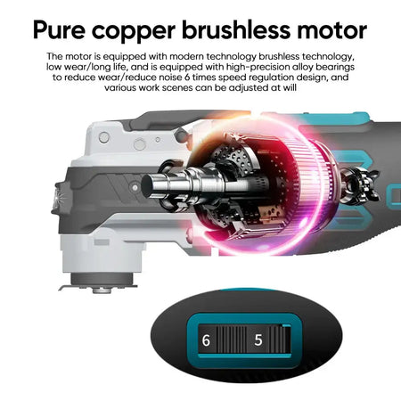 Brushless Oscillating Trimmer Saw 6 Speed For Makita 18V