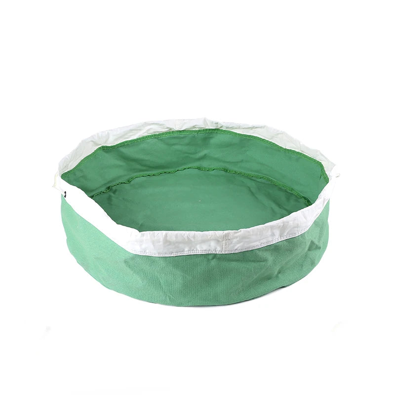 Portable Weedi 2-in-1 Toy Storage Organizer with Play Mat for Kids &ndash; Foldable and Eco-Friendly Travel Bag with Drawstring Small 15.5cmx56cm