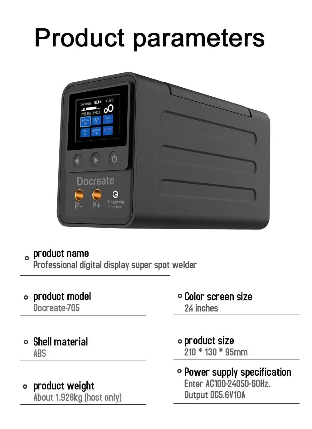 10KW 1800A Capacitor Spot Welder For Stainless Steel 18650