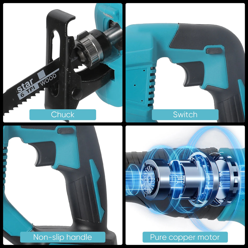 Belaidė 10000SPM pjūklas Makita 18V akumuliatoriui