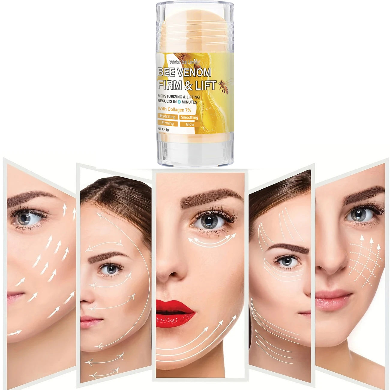 Water Ice Levin Bee Venom Body Multi-Wrinkle Cream &ndash; Firming and Moisturizing Formula