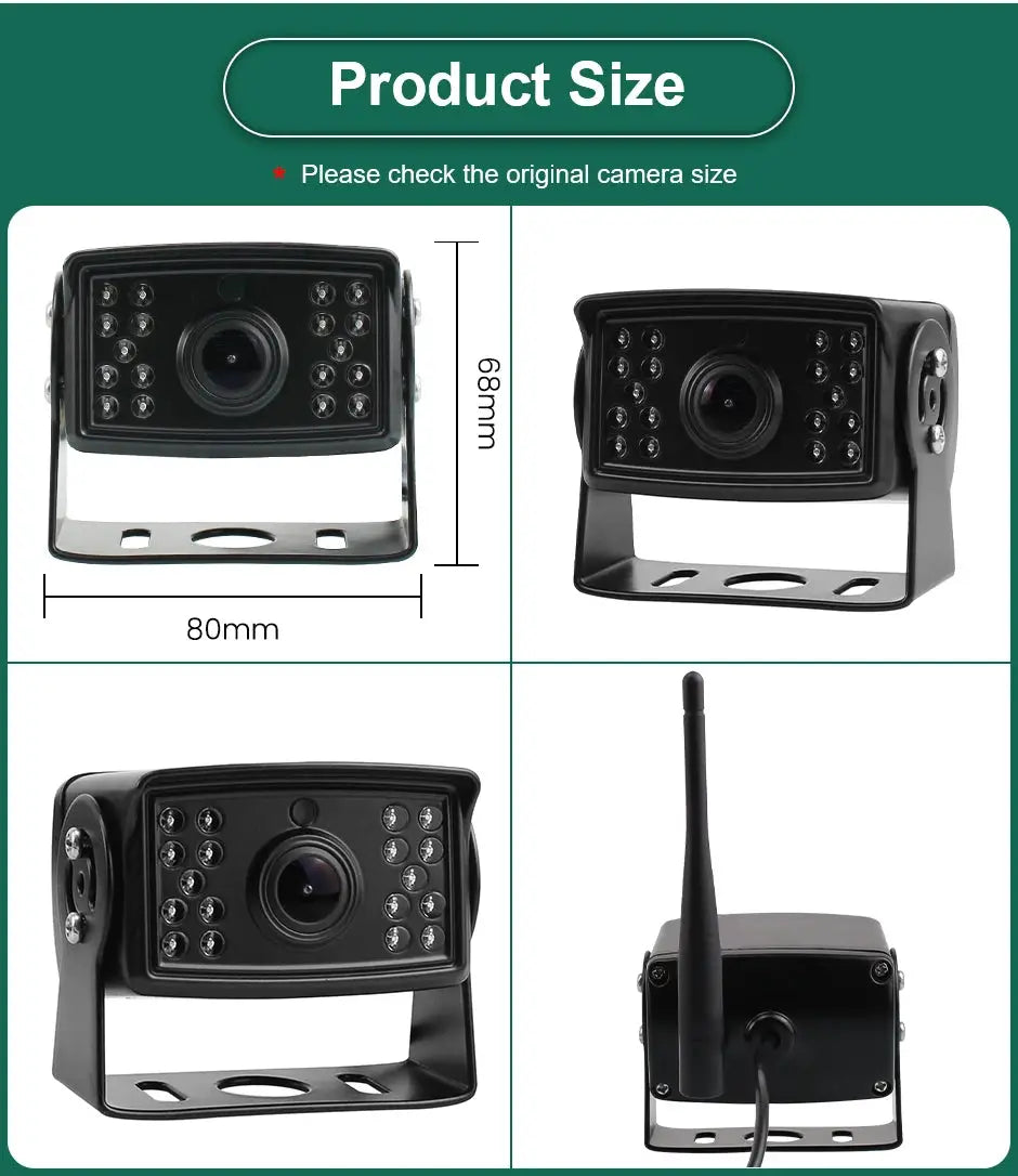 Iphone/Andrio 2K Video Wireless WiFi APP BSD Car Reverse Backup Camera Vehicle DVR Dash Camera For Truck/RV/Camper/Trailer by InterCyprus Trading Ltd